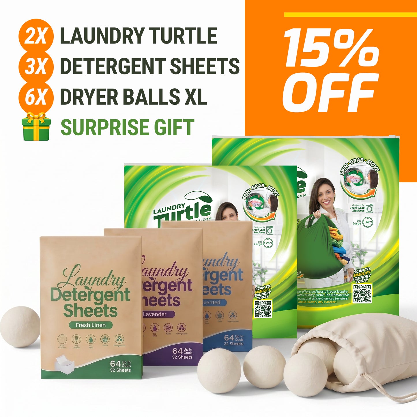 Family-Size Laundry Turtle