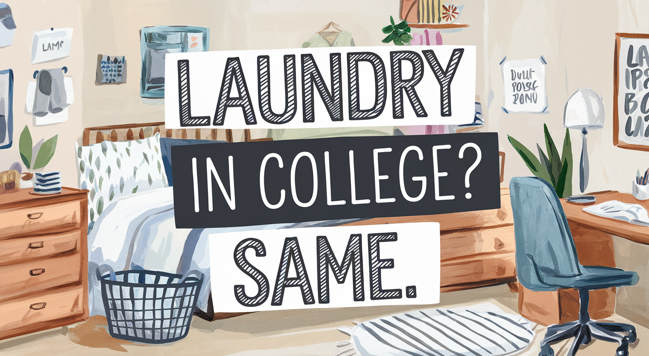 Laundry in College? Ugh, Same.