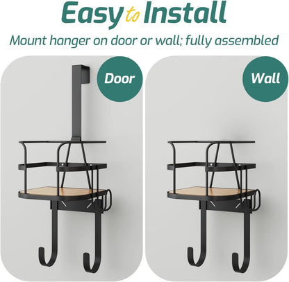 Door Ironing Board Holder with cable holder