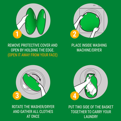 The 4 steps on how to use it and your LaundryTurtle.
